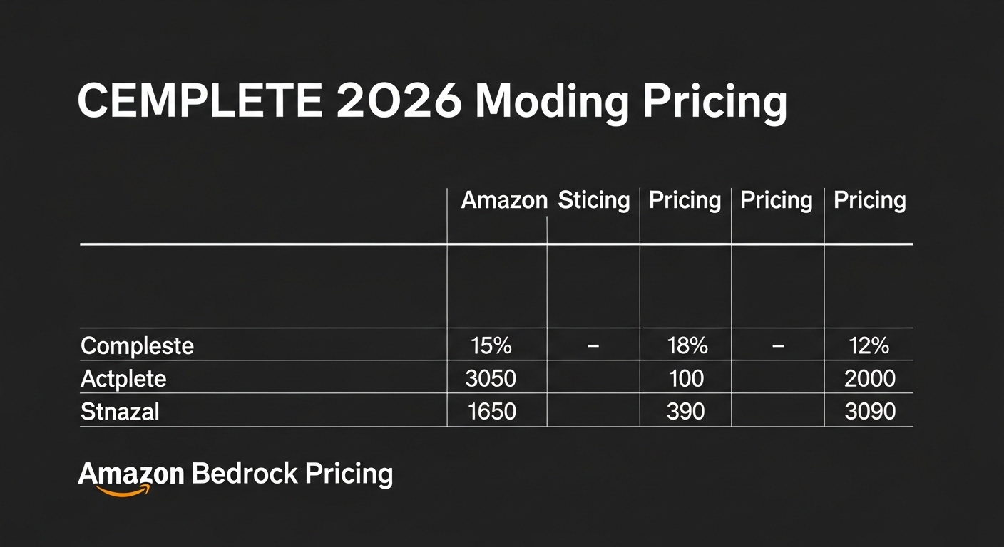 Amazon Bedrock Pricing 2026 | Compare AI Model Costs